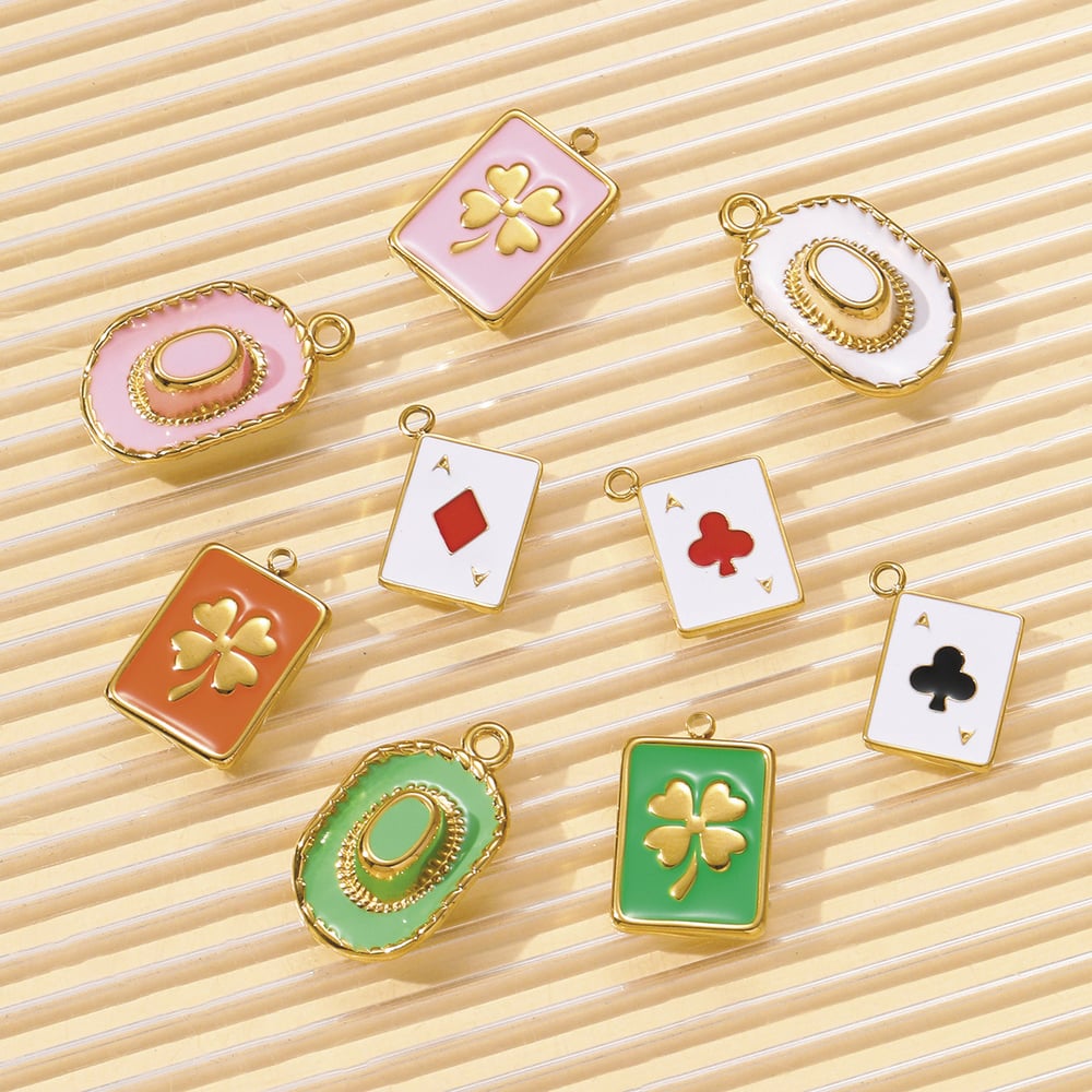 1 Piece Daily Poker Stainless Steel Women's Pendants Picture5