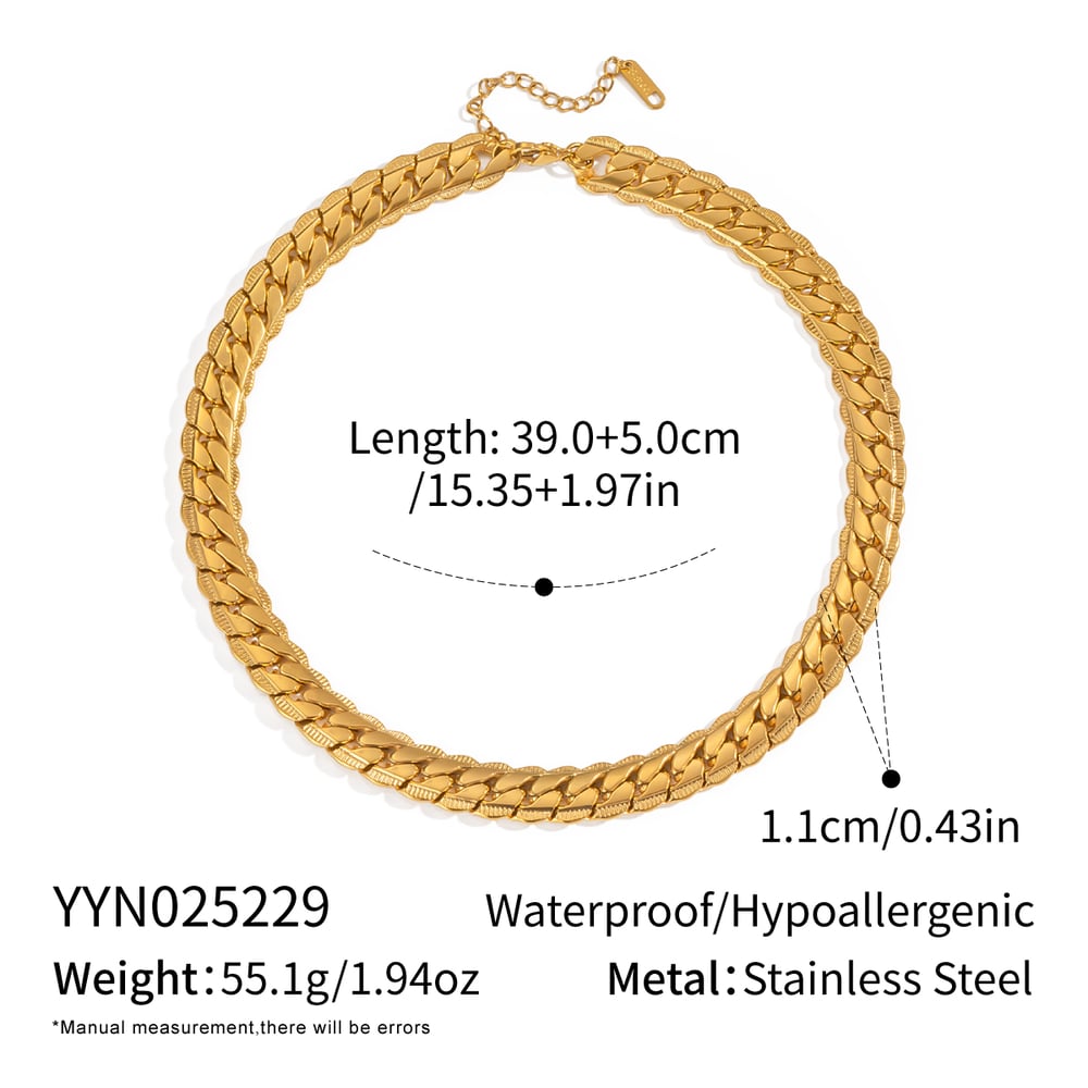 Ensemble de bijoux pour femme, 1 pièce, forme irrégulière simple, en acier inoxydable, couleur or