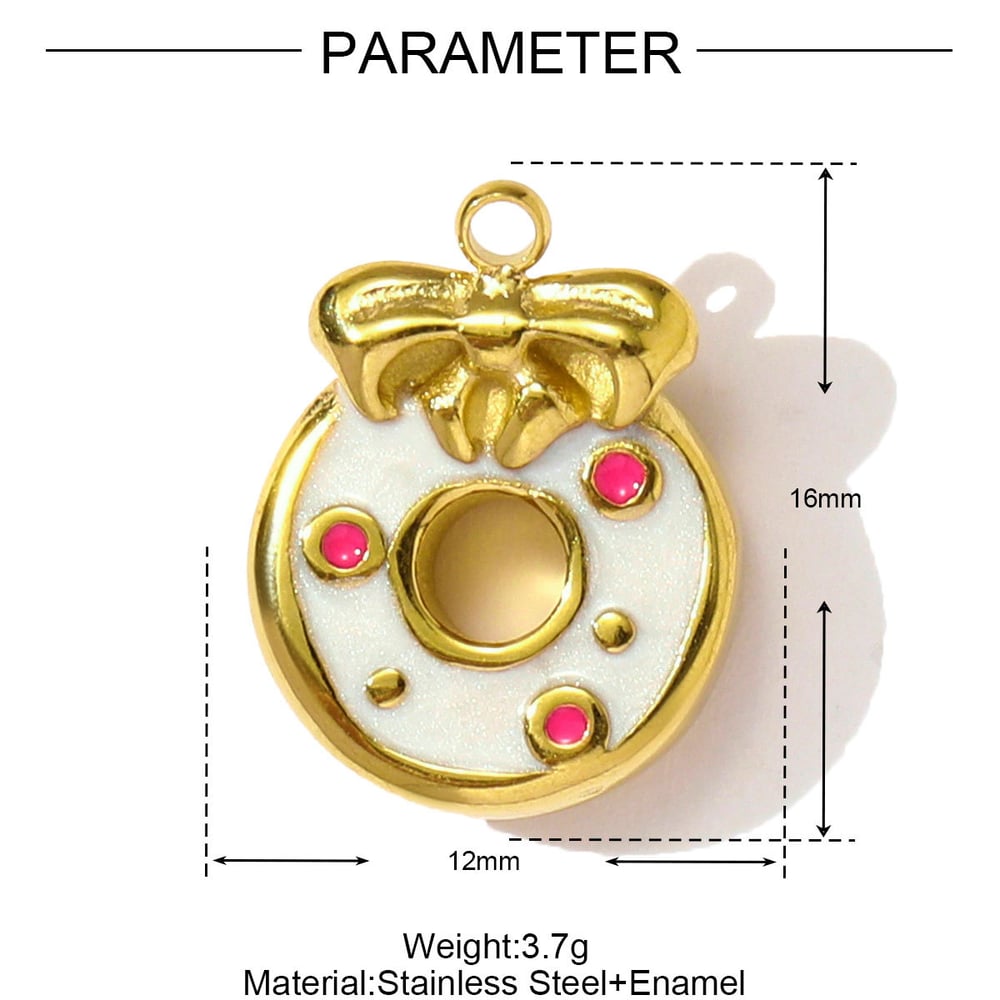 1 Piece Casual Food Stainless Steel Women's Pendants Picture2