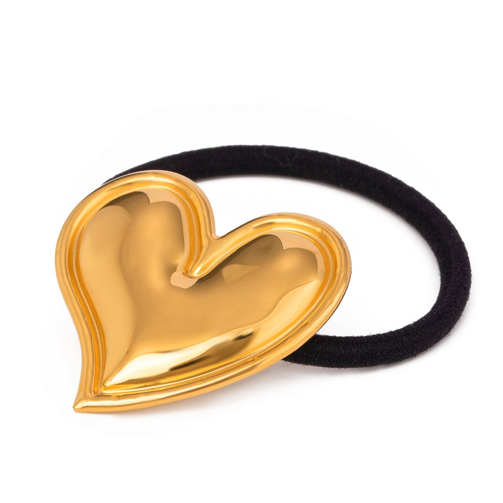 1 Piece Sweet Heart Stainless Steel Hair Ties Picture4