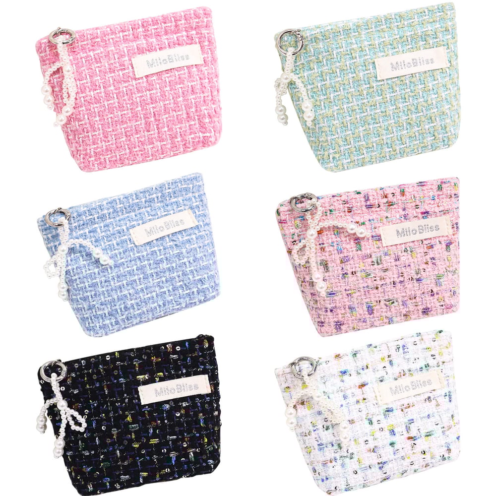 Borsa per il trucco a quadri dolci della serie Romantic, 1 pezzo h5Immagine5