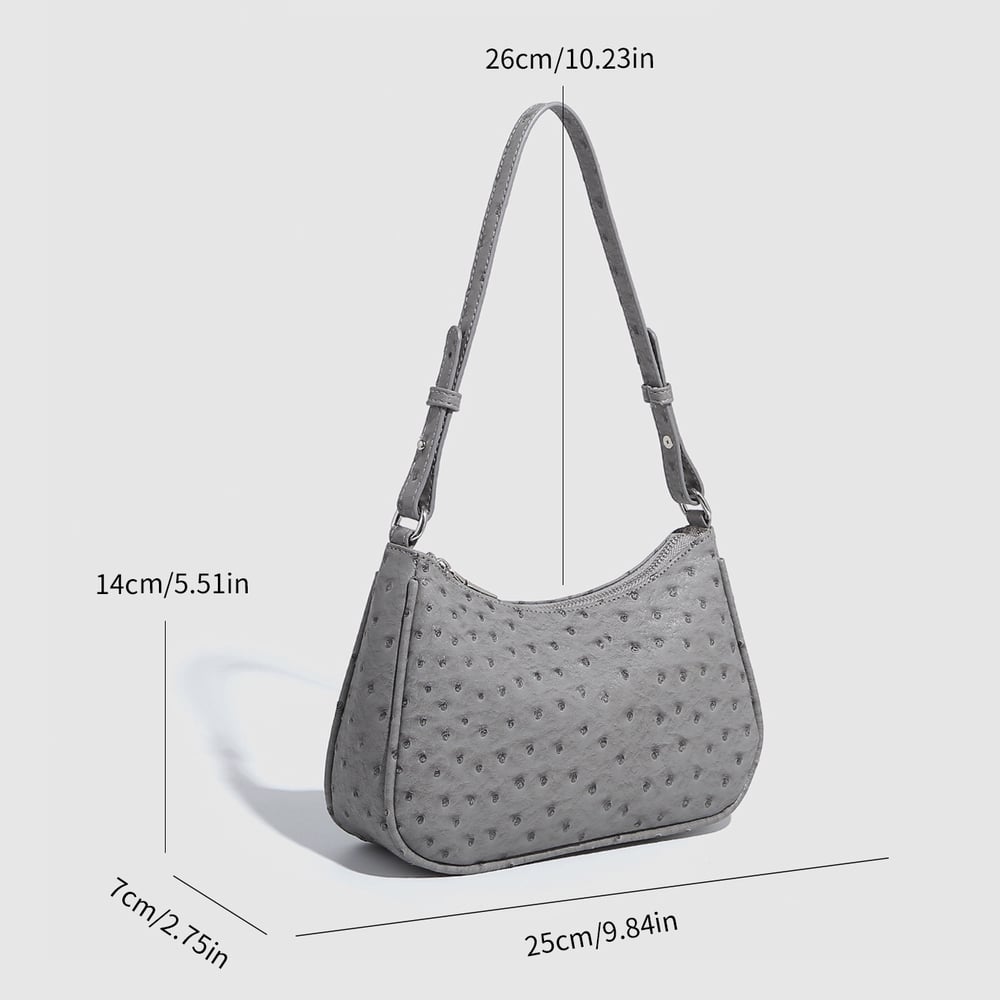 1 Piece Simple Fashion Classic Rivet PU Women's Shoulder Bags