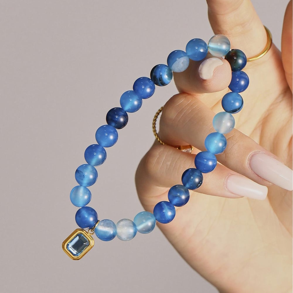 1 Piece Elegant Natural Beads Women's Beaded Bracelets Picture6