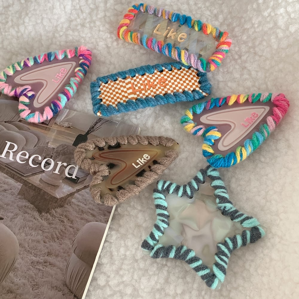 1 Piece Designable Star Cellulose Acetate Sheet Women's Hair Clips h5Picture4