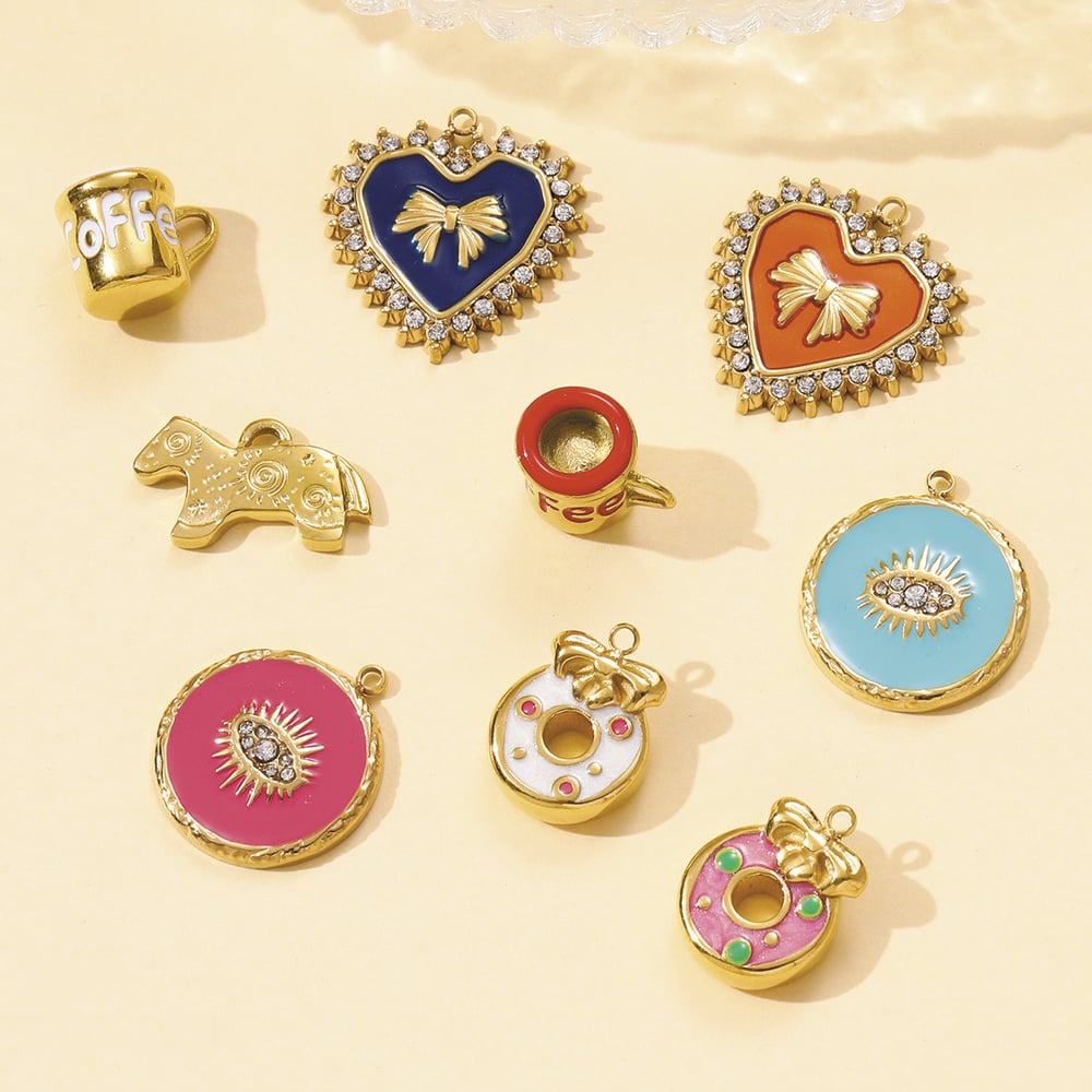 1 Piece Casual Food Stainless Steel Women's Pendants Picture4