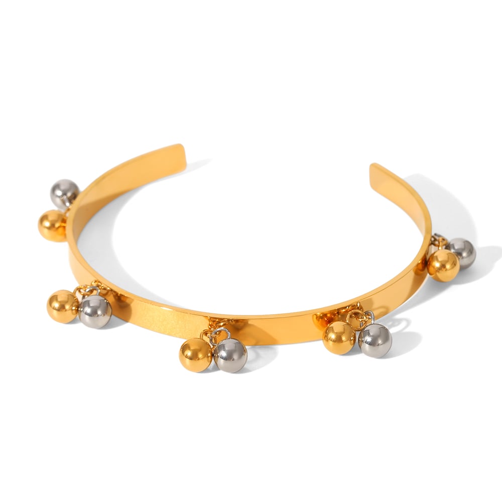 1 Piece Simple Series Daily Mixed Stainless Steel  Women's Bangles