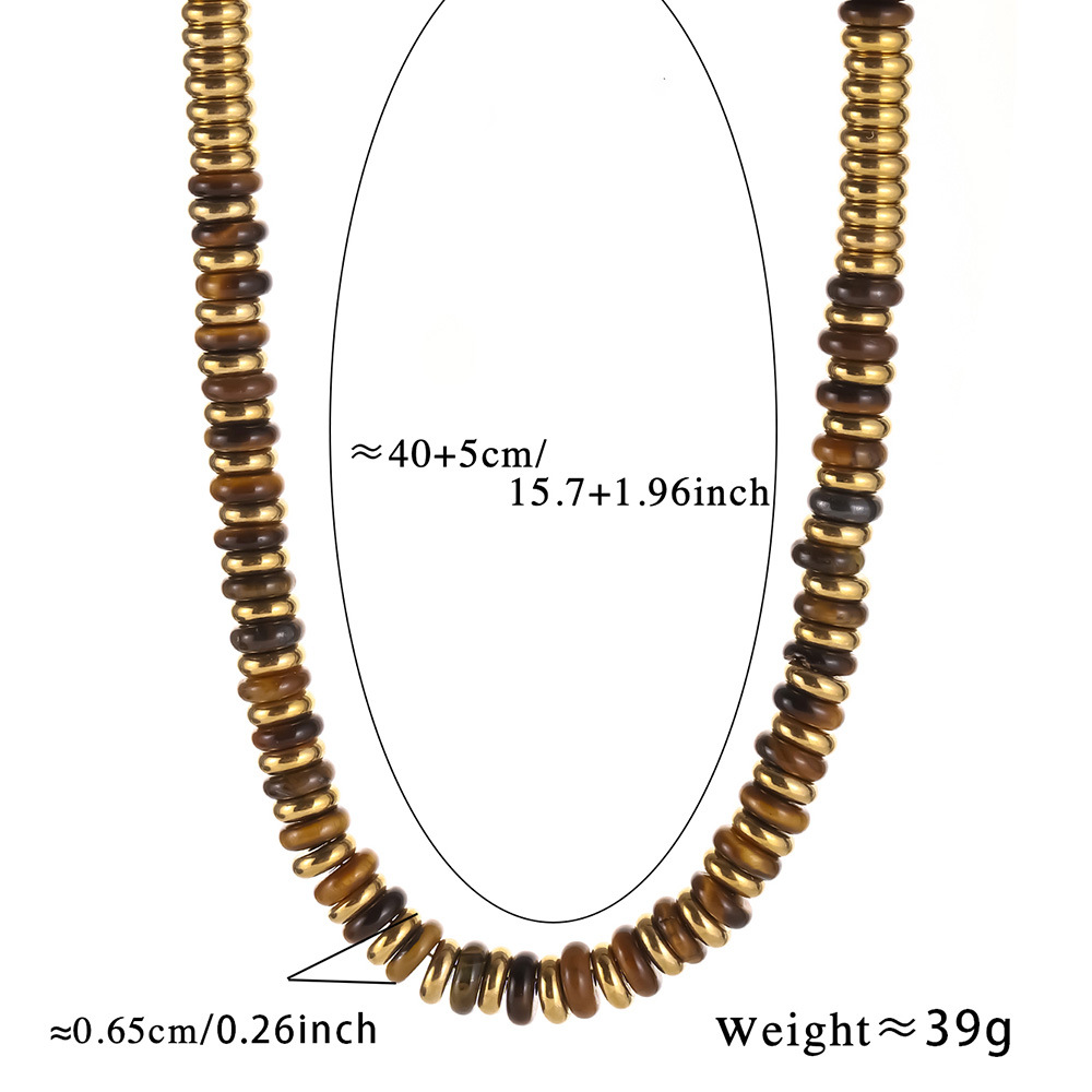 1 Piece Vintage Style Beads Natural Stones Women's Beaded Necklaces h5Picture2
