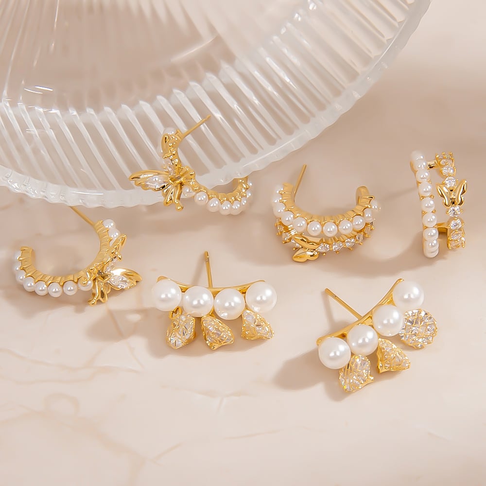 Romantic Butterfly 925 Sterling Silver  Women's Stud Earrings h5Picture4