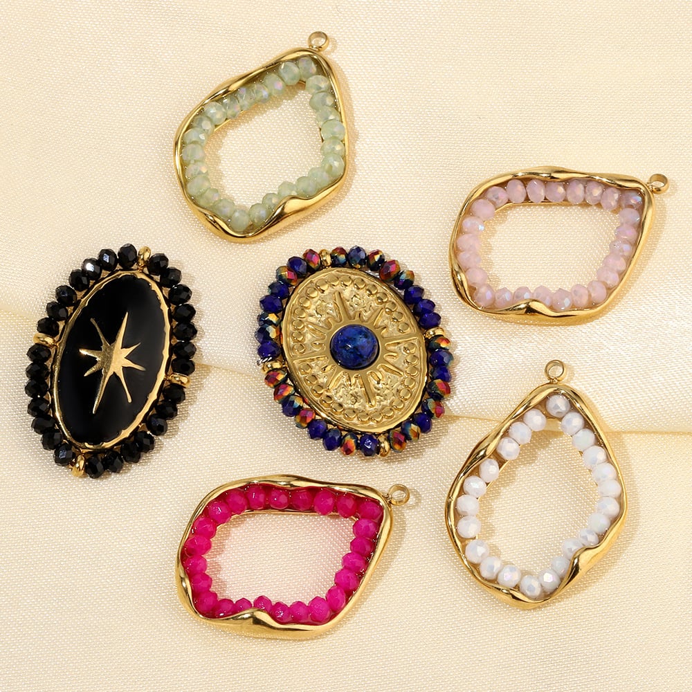 1 Piece Irregular Shape Natural Stones Women's Pendants Picture5