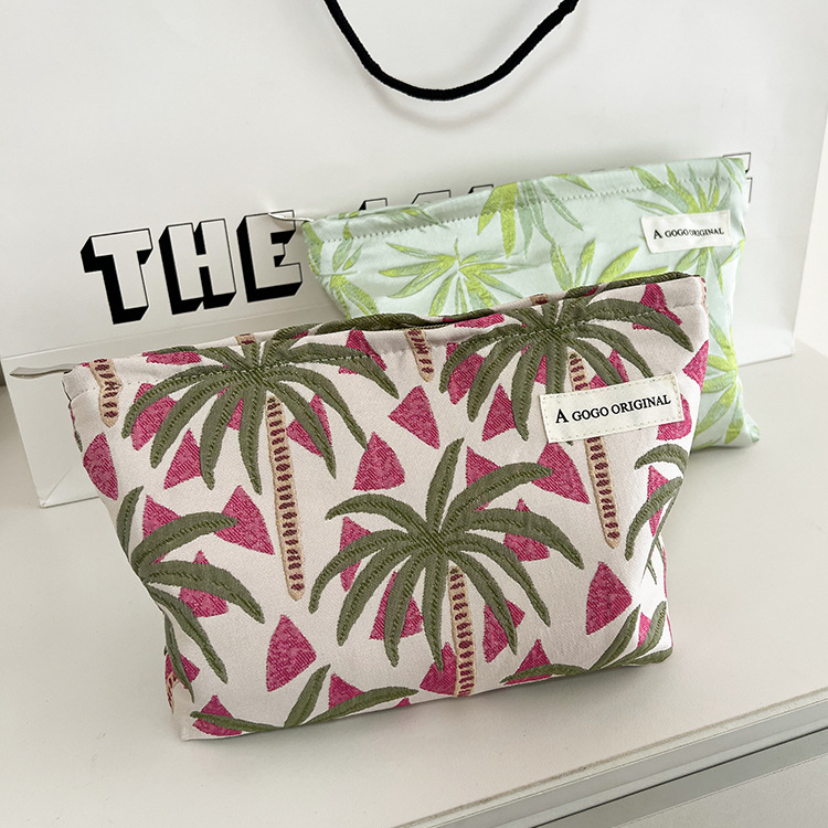 1 Piece Original Design Coconut Tree Resort Series Women's Makeup Bag Picture3