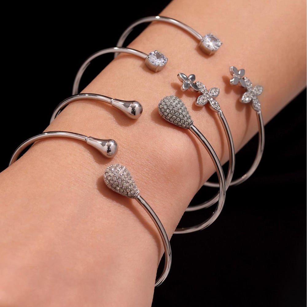 1 Piece Vacation Coral Stainless Steel Gold Color Women's Bangles Picture5