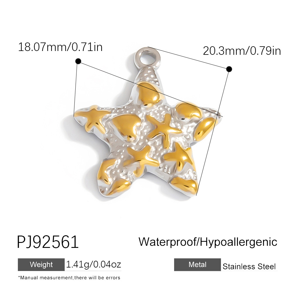 1 Piece Heart Stainless Steel Mixed Color Pendant h5Picture2