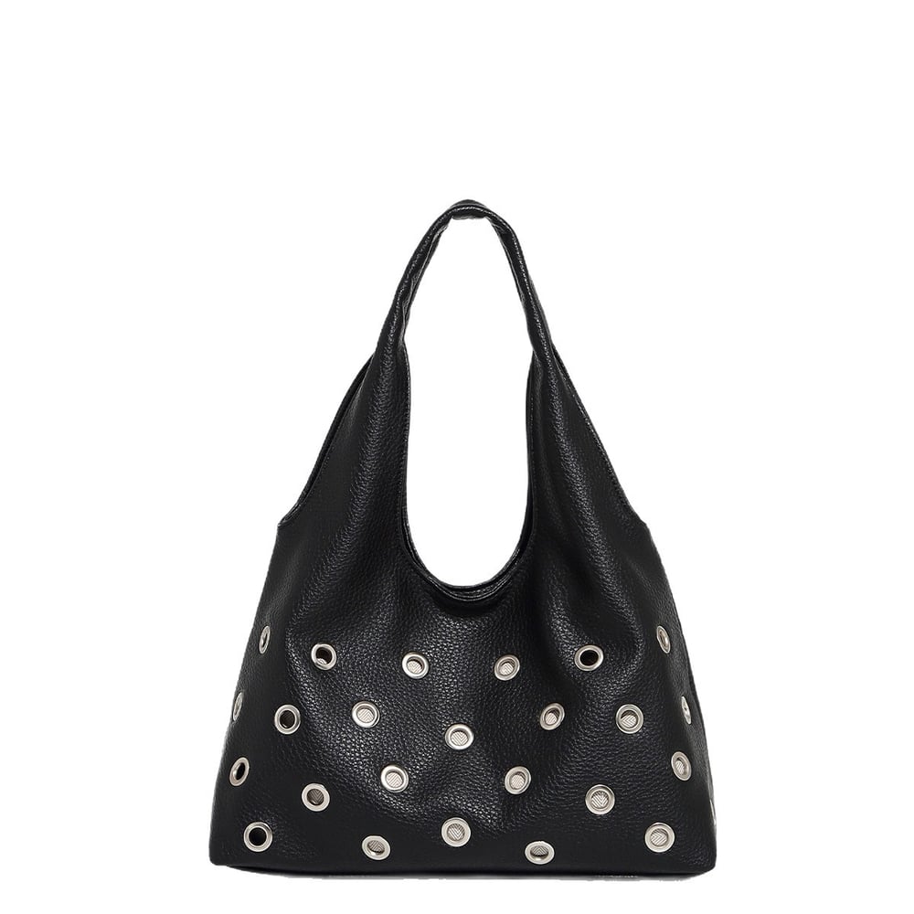 1 PieceLight Luxury Solid-color Rivet with Large Capacity Women’s Shoulder Bags h5Picture4