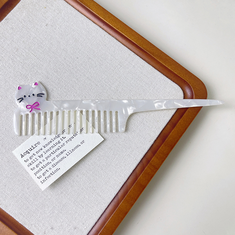 1 Piece Puppy Cellulose Acetate Sheet Women's Combs h5Picture3