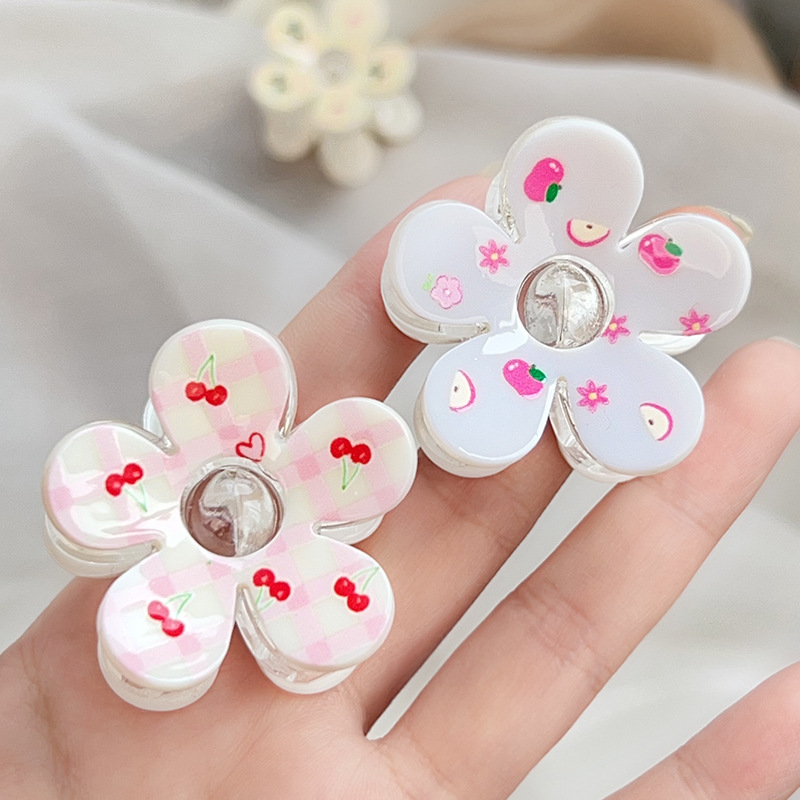 1 Piece Romantic Series Sweet Flower Plastic Women's Hair Claws h5Picture3