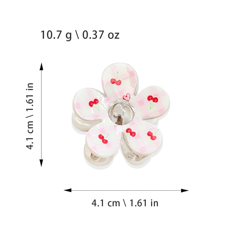 1 Piece Romantic Series Sweet Flower Plastic Women's Hair Claws h5Picture5