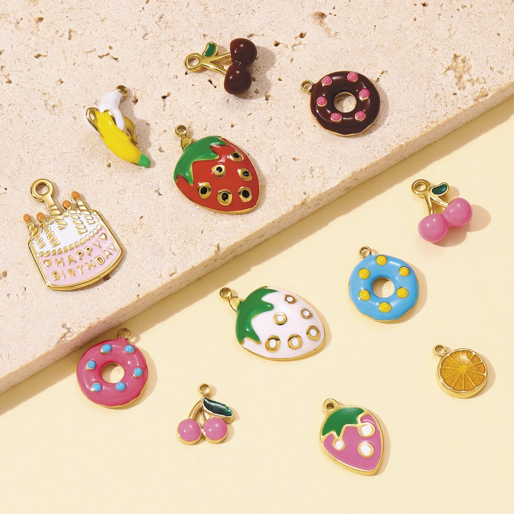 1 Piece Romantic Food Stainless Steel Women's Pendants h5Picture4