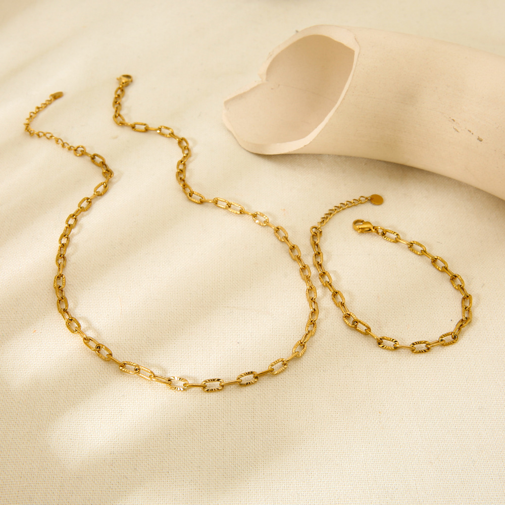 Einfache und stilvolle quadratische DIY-Glieder aus goldfarbenem Edelstahl h5Bild2