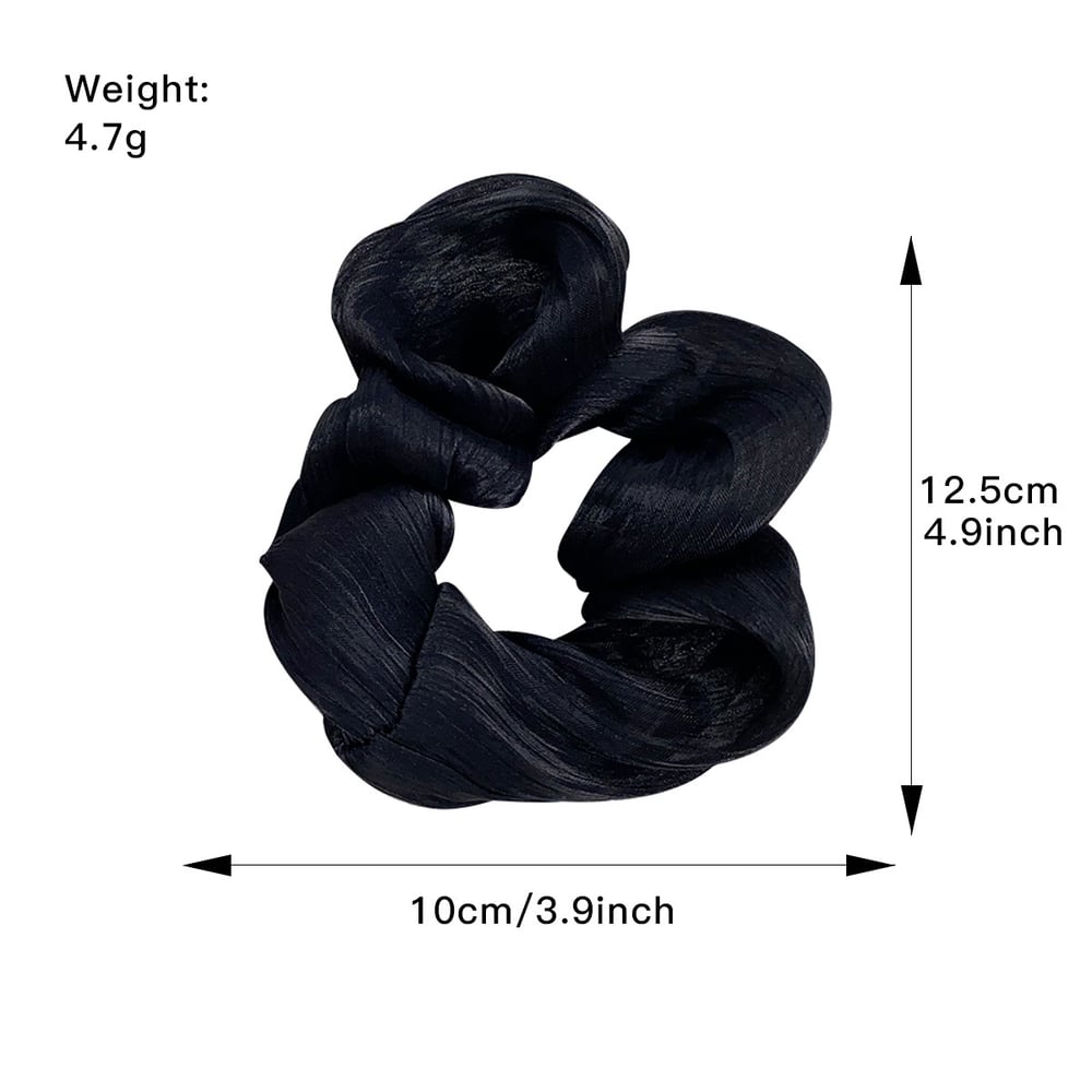 1 Piece Daily Solid Color Synthetic Fiber Women's Scrunchies h5Picture5