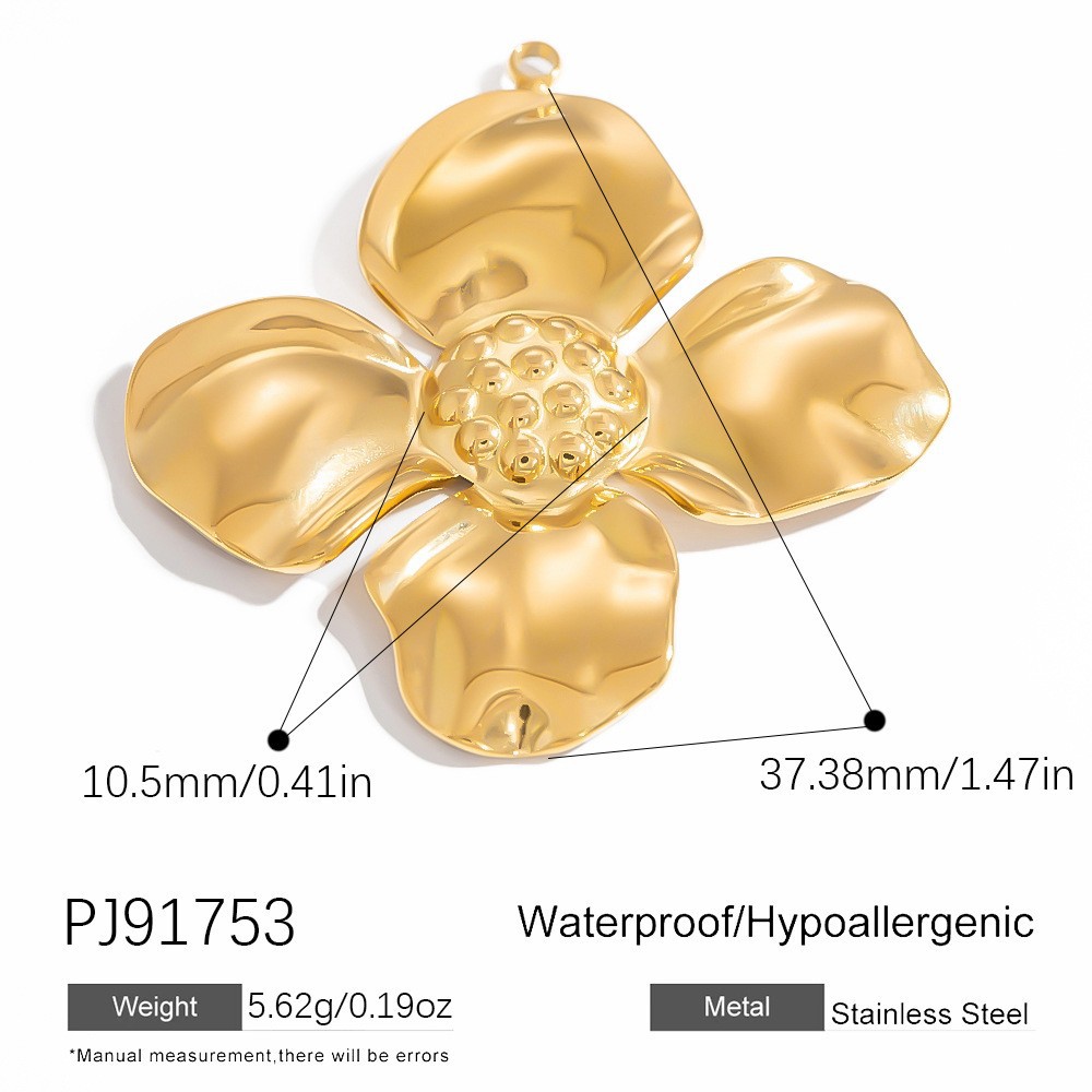 1 Piece Oceanic Stainless Steel Gold Color DIY Pendant Picture2