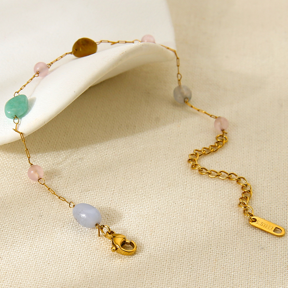 1 Stück Schmucksets aus Edelstahl mit unregelmäßiger Kette h5Bild4
