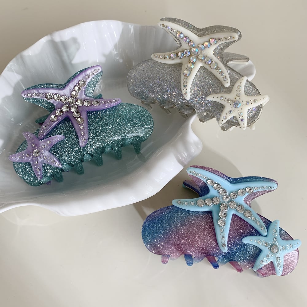 1 Pair Romantic Series Vacation Turtle Acrylic Women's Hair Claws h5Picture3