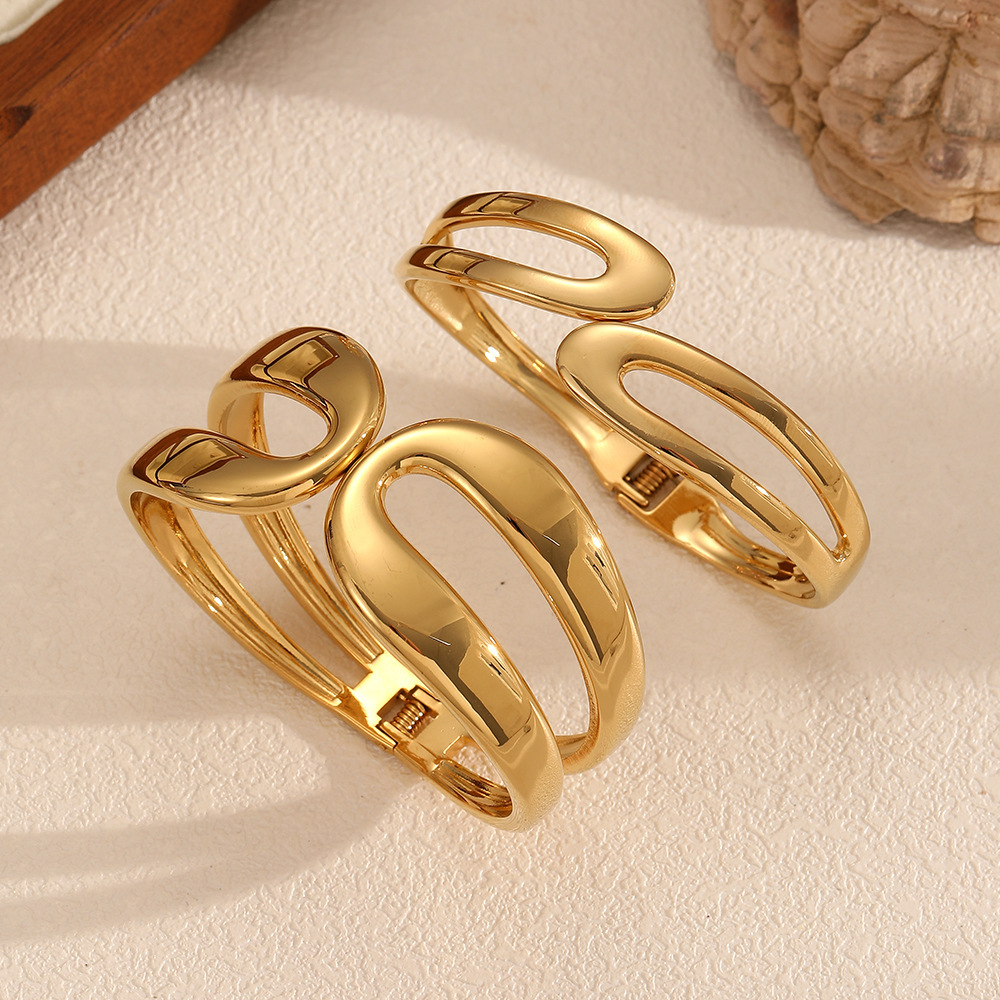 1 Stück Statement-Armreif aus Edelstahl h5Bild2