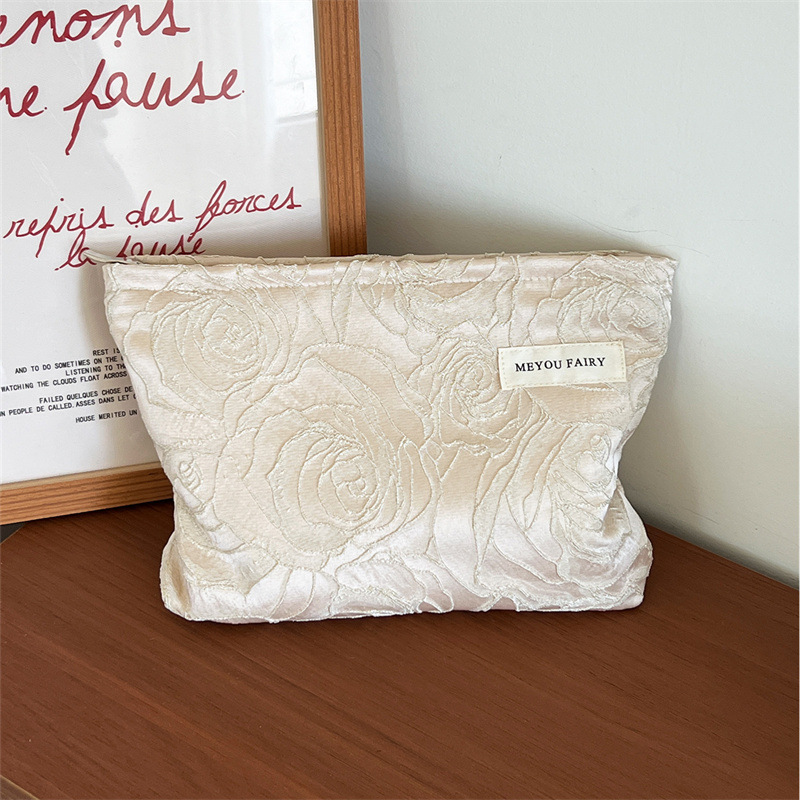 1 Piece Simple Series Retro Flower Polyester Women's Makeup Bags 