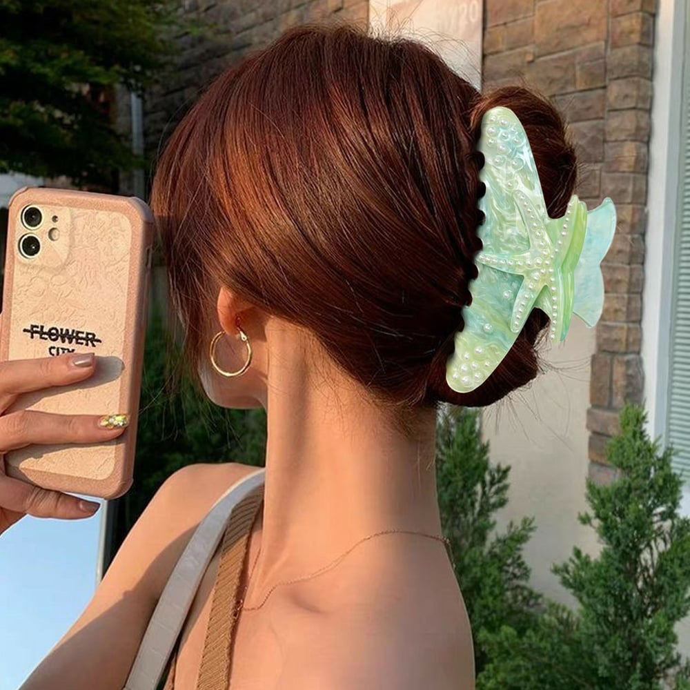 1 Piece Beach Starfish Acrylic Women's Hair Claws h5Picture8
