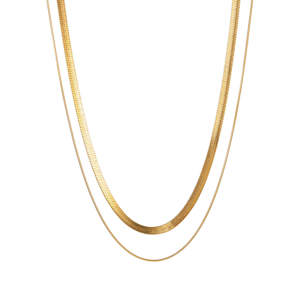 Eenvoudige afneembare dameskettingen van roestvrij staal h5Afbeelding5