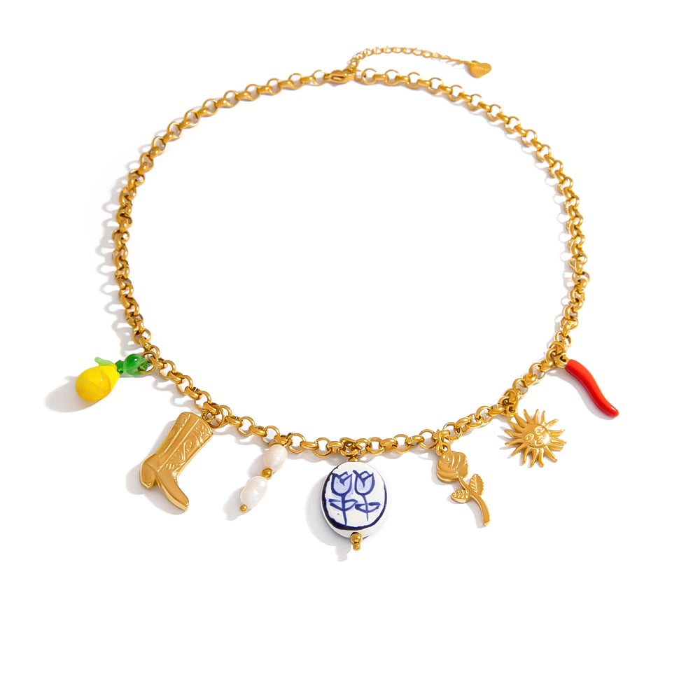 1 Piece Furit Pendant Necklace