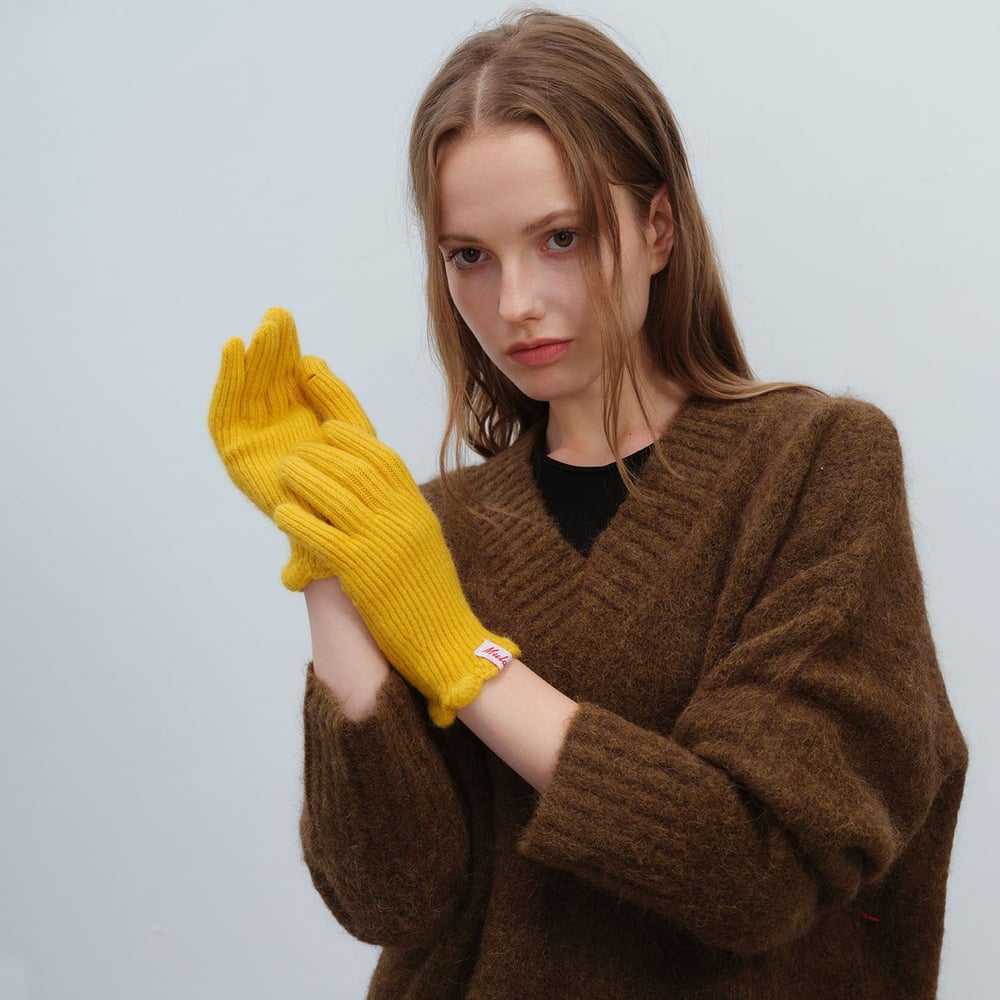 1 Paar süße, einfarbige Polyester-Damenhandschuhe h5Bild3