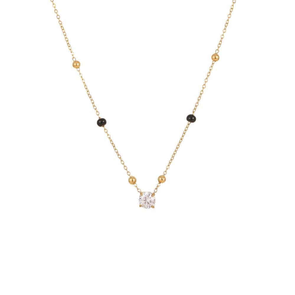 1 Piece Simple Elegant Circle Rectangle Stainless Steel Women's Chain Necklaces h5Picture5