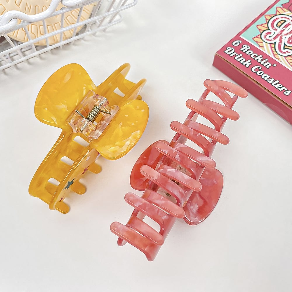 1 Piece Romantic Series Cute Christmas Acrylic Women's Hair Claws h5Picture3