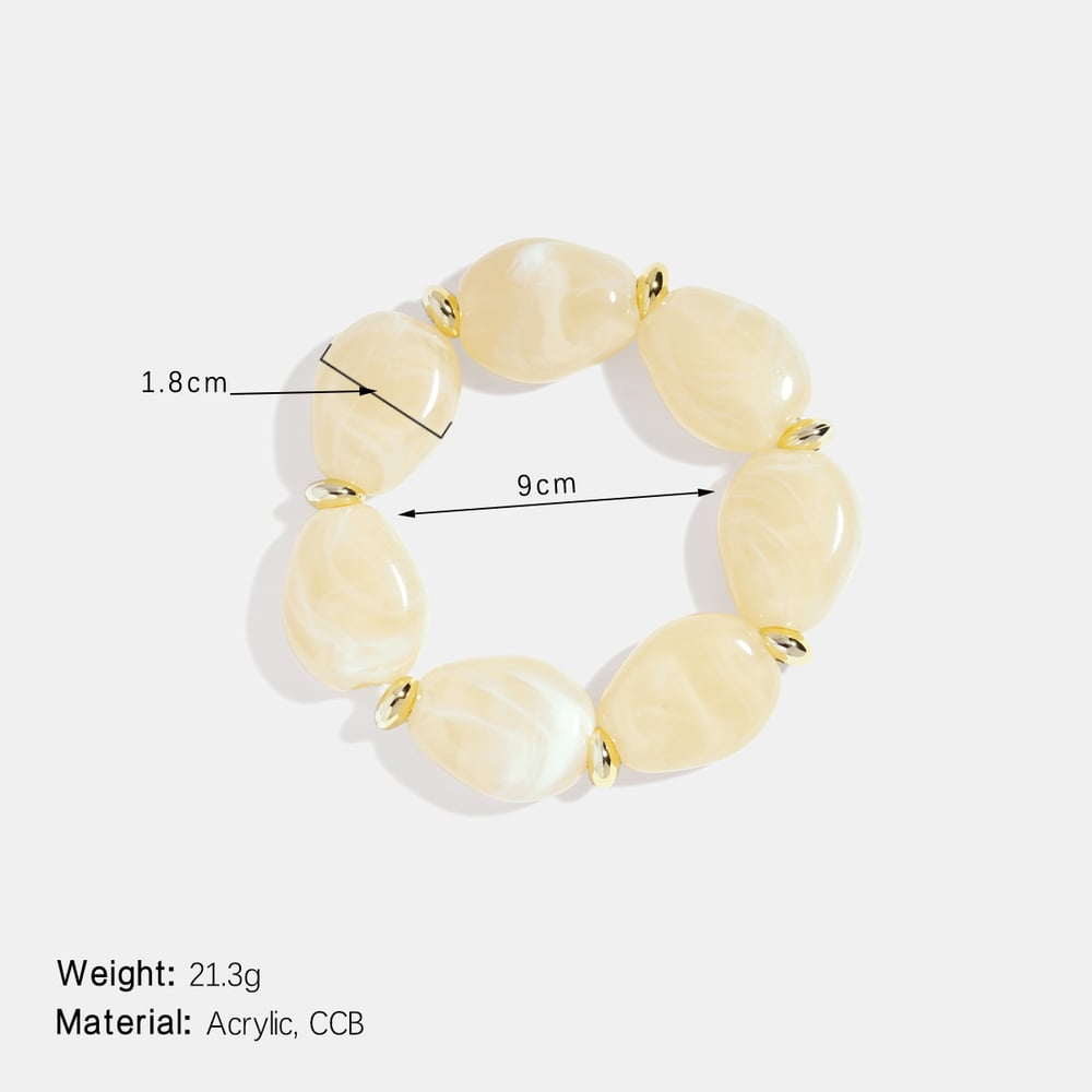 1 Piece Irregular Shape Acrylic Beaded Bracelet Picture2