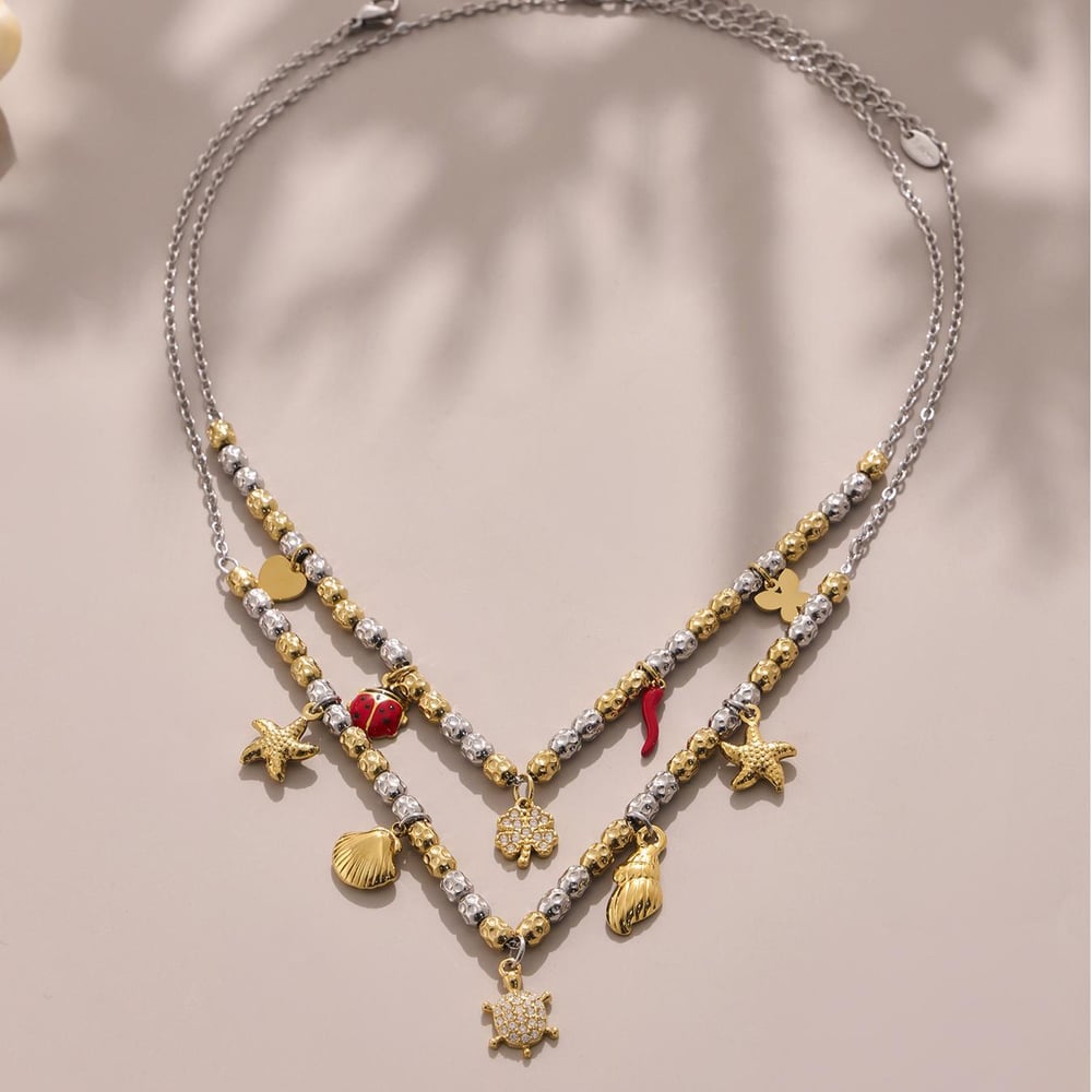 Luxurious Animal Stainless Steel Gold Color Zircon Women's Jewelry Sets Picture6