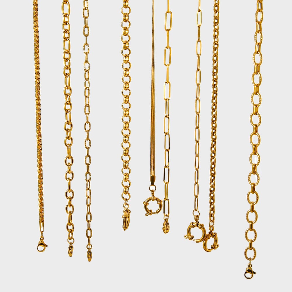 1 Piece Simple Daily Chain Stainless Steel  Women's Chain Necklaces Picture3