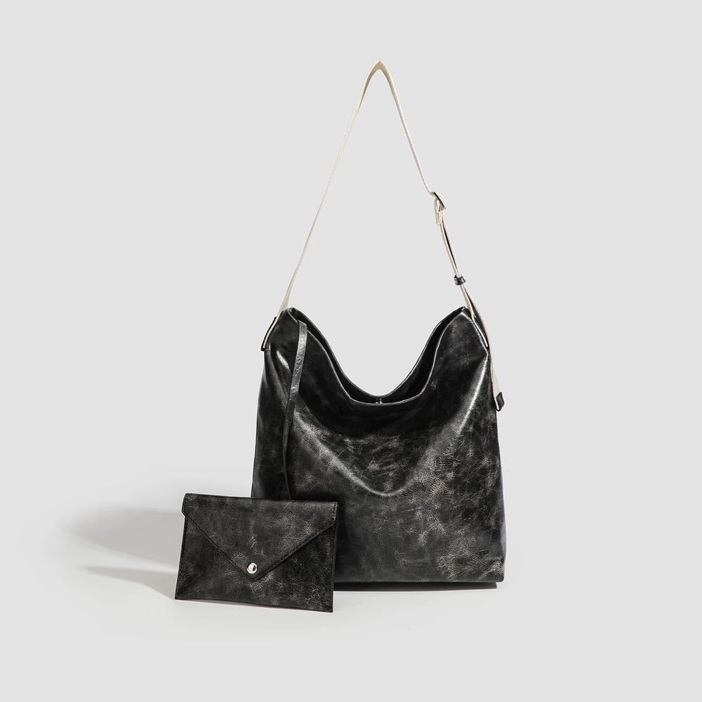1 Piece Simple  Casual Solid Color Premium Quality PU Women's Shoulder Bags h5Picture2