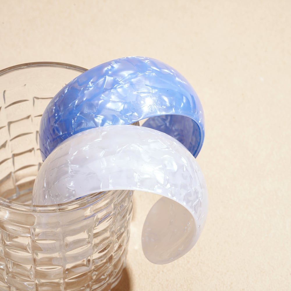 1 Stück Simple Series Casual Plaid Acryl Damen Manschettenarmbänder h5Bild3