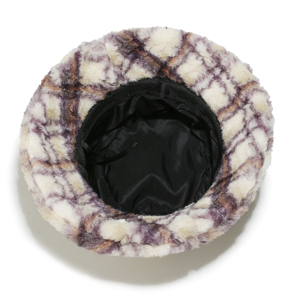 1 Piece Casual Plaid Plush Fisherman's Hat h5Picture4