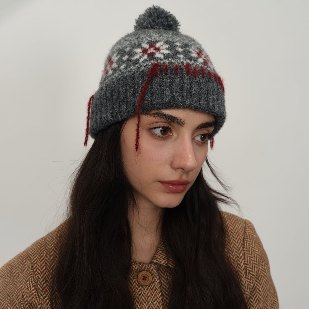 1 Stück ethnische Schneeflocken-Polyester-Damenhüte h5Bild2