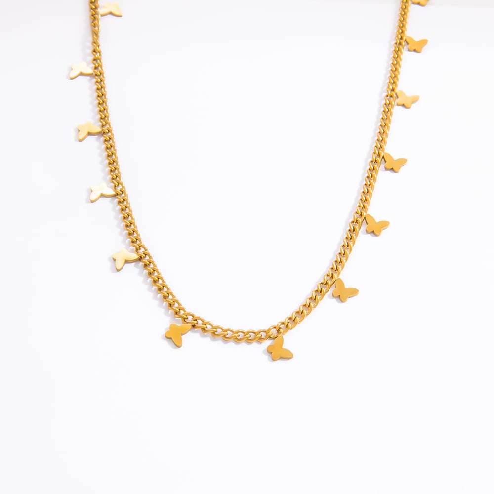 1 Piece Romantic  Elegant Flower Stainless Steel  Women's Pendant Necklaces 