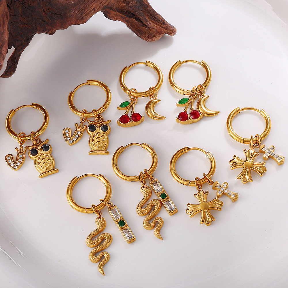 1 Paar goldfarbene DIY-Ohrhänger aus Edelstahl Bild2