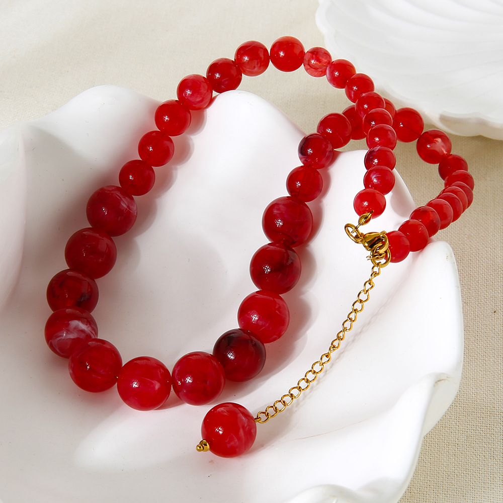 Collana di perle acriliche da 1 pezzo h5Immagine2