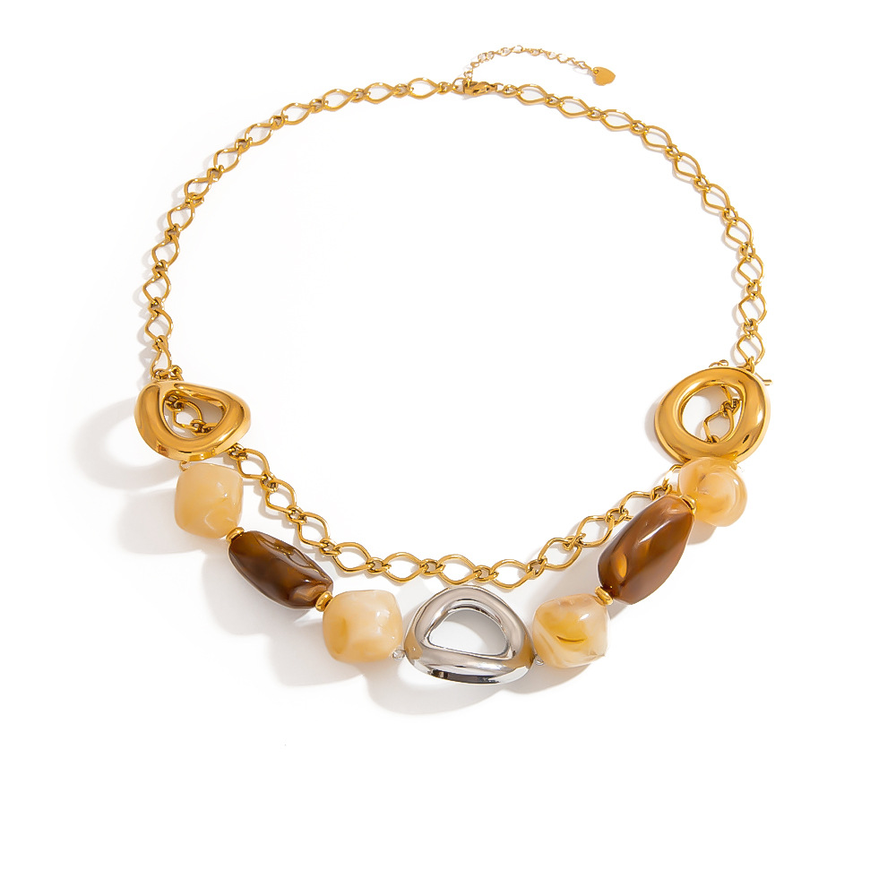 1 Piece Classic Resin Beaded Necklace Picture4