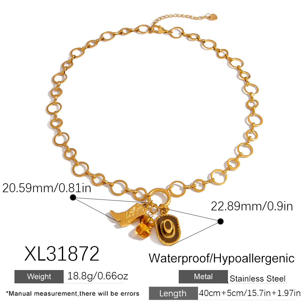 1 Piece Simple  Casual Irregular Shape Heart Stainless Steel  Women's Pendant Necklaces Picture2