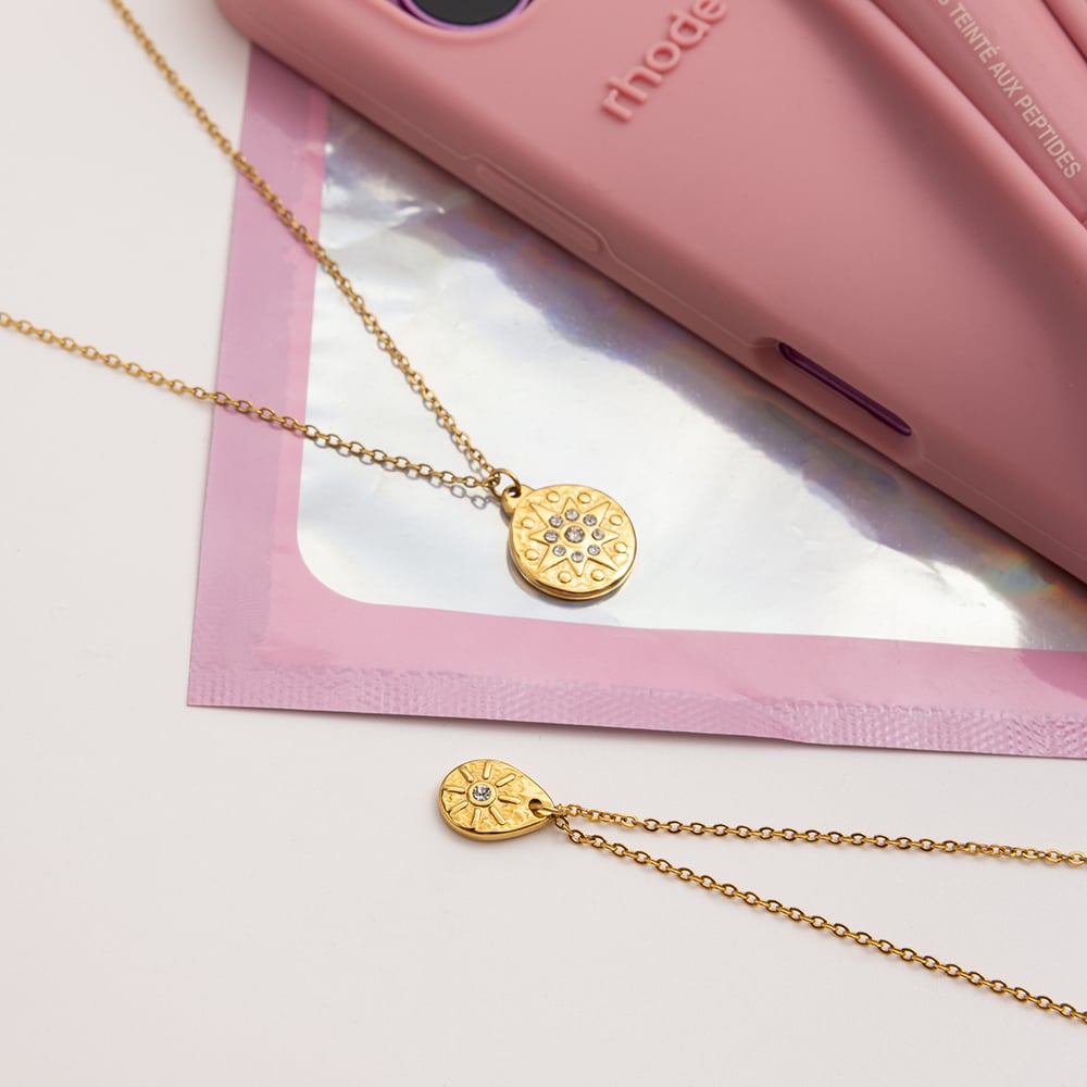 1 Piece Retro Droplet Stainless Steel Women's Pendant Necklaces h5Picture3