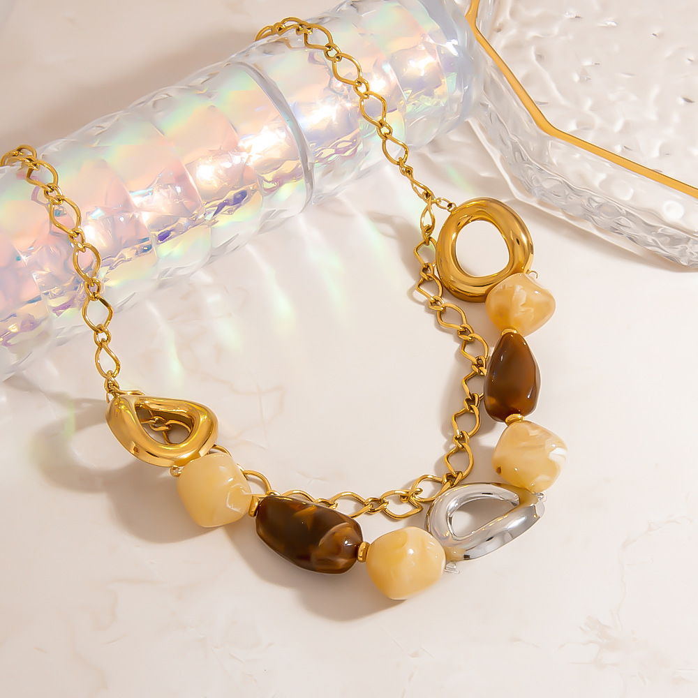 1 Piece Classic Resin Beaded Necklace Picture3