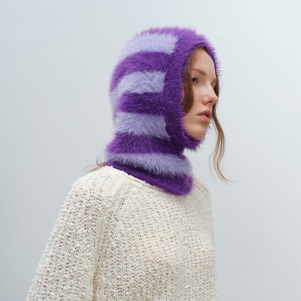 1 Stück klassische gestreifte Damenhüte aus Kunstfaser Bild4