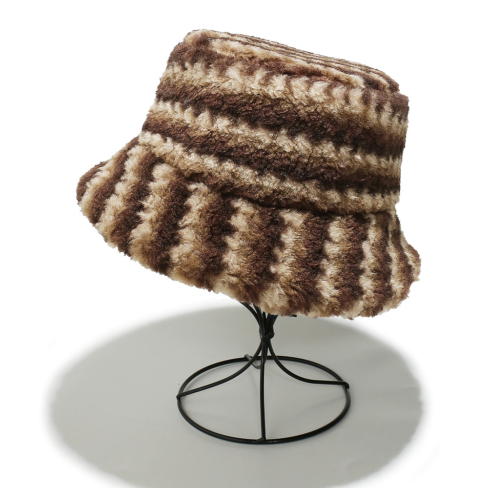 1 Piece Retro Strip Fisherman's Hat Picture4